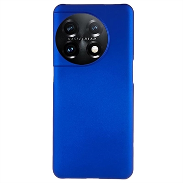 OnePlus 11 Geruberiseerd Kunststof Cover - Blauw