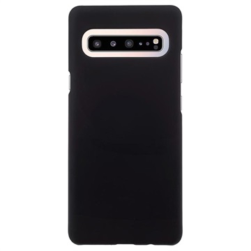 Samsung Galaxy S10 5G Rubberen Plastic Case - Zwart