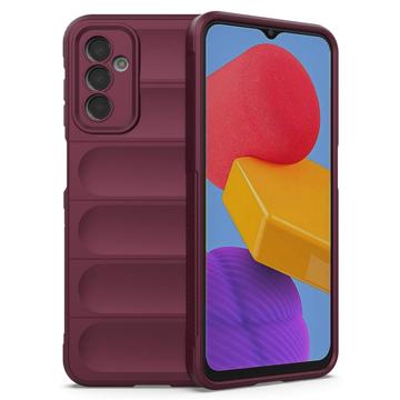 Rugged Series Samsung Galaxy M13 TPU Hoesje - Wijnrood