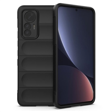 Rugged Series Xiaomi 12 Lite TPU Case - Zwart