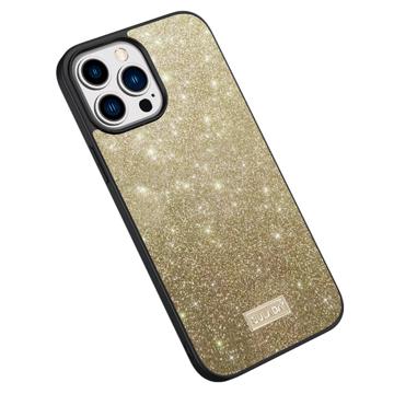 Sulada Glitter Serie iPhone 14 Pro Max Gecoate Case - Goud