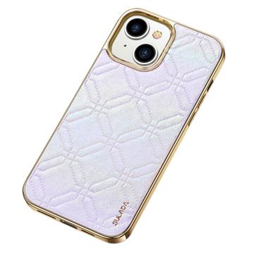 Sulada Electroplating iPhone 14 Gecoat Hoesje - Zilver