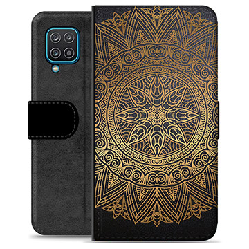 Samsung Galaxy A12 Premium Wallet Hoesje - Mandala