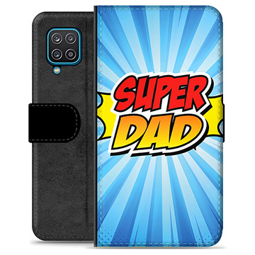 Samsung Galaxy A12 Premium Portemonnee Hoesje - Super Dad