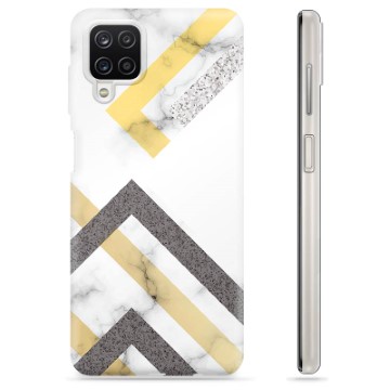 Samsung Galaxy A12 TPU Hoesje - Abstract Marmer