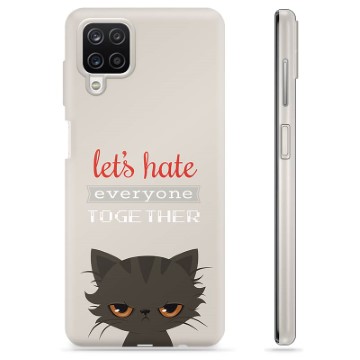 Samsung Galaxy A12 TPU-hoesje - Angry Cat