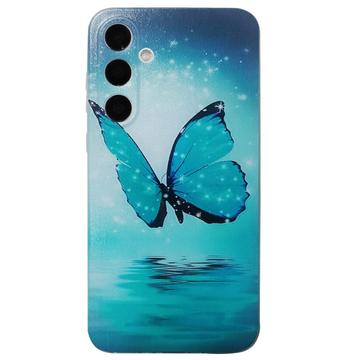 Samsung Galaxy A16 Stijlvolle Ultradunne TPU Hoesje - Blauw Vlinder