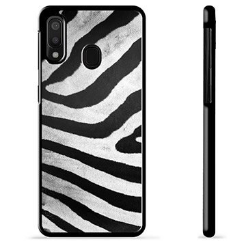 Samsung Galaxy A20e Beschermhoes - Zebra