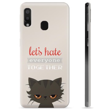 Samsung Galaxy A20e TPU-hoesje - Angry Cat