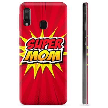 Samsung Galaxy A20e TPU-hoesje - Super Mom