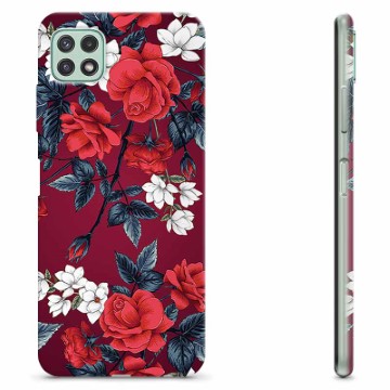 Samsung Galaxy A22 5G TPU Hoesje - Vintage Bloemen