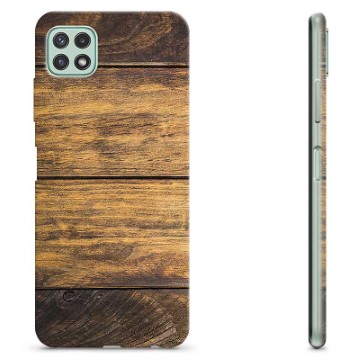 Samsung Galaxy A22 5G TPU Hoesje - Hout