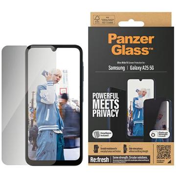 PanzerGlass Ultra-Wide Screen Protector voor de Samsung Galaxy A25 - Case Friendly Tempered Glass - Antibacterieel Privacy Glass - met EasyAligner Installatieframe