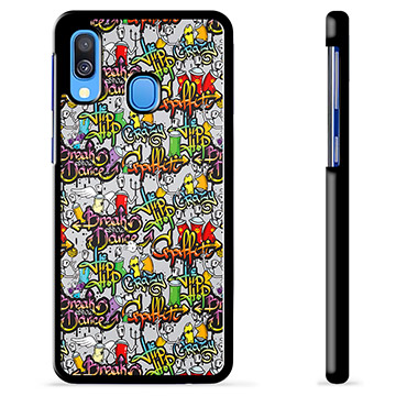 Samsung Galaxy A40 Beschermhoes - Graffiti