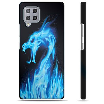 Samsung Galaxy A42 5G Beschermhoes - Blue Fire Dragon