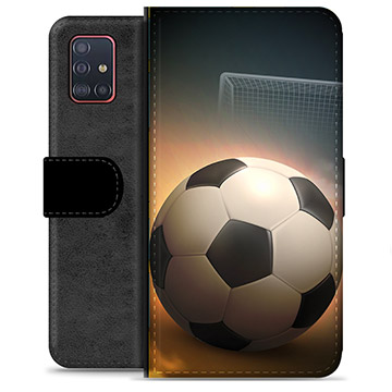 Samsung Galaxy A51 Premium Portemonnee Hoesje - Voetbal