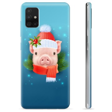 Samsung Galaxy A51 TPU Hoesje - Winter Piggy