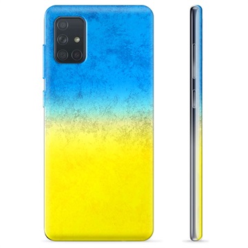 Samsung Galaxy A71 TPU Hoesje OekraÃ¯ense Vlag - Two Tone