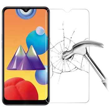 Samsung Galaxy M01s Arc Edge Screenprotector van gehard glas - 9H, 0,3 mm