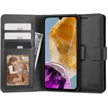 Samsung Galaxy M15 Tech-Protect Portemonnee Hoesje Met Magneet & Standaard - Zwart