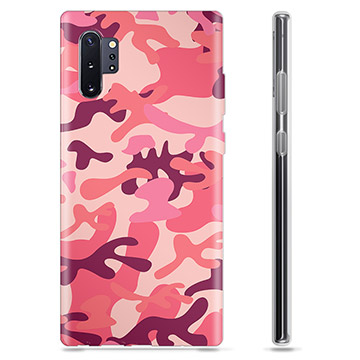 Samsung Galaxy Note10+ TPU Hoesje - Roze Camouflage