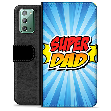 Samsung Galaxy Note20 Premium Portemonnee Hoesje - Super Dad