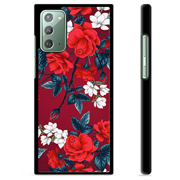 Samsung Galaxy Note20 Beschermhoes - Vintage Bloemen