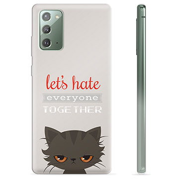 Samsung Galaxy Note20 TPU-hoesje - Angry Cat