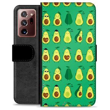 Samsung Galaxy Note20 Ultra Premium Portemonnee Hoesje - Avocado Patroon