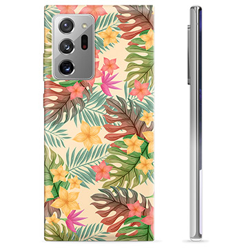 Samsung Galaxy Note20 Ultra TPU Hoesje - Roze Bloemen