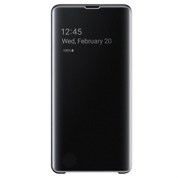Samsung Clear View Cover - voor Samsung Galaxy S10 Plus - Zwart