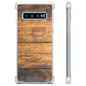 Samsung Galaxy S10 Hybrid Case - Hout