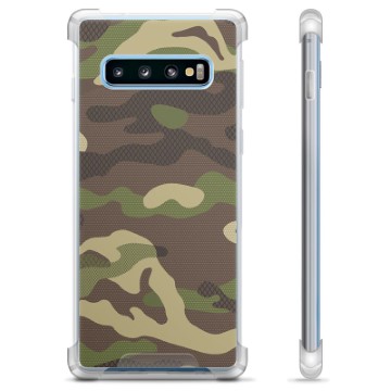 Samsung Galaxy S10+ Hybride Hoesje - Camo