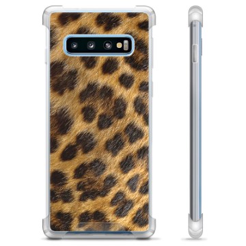 Samsung Galaxy S10+ Hybride Hoesje - Luipaard