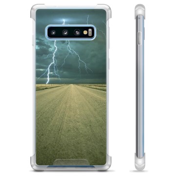 Samsung Galaxy S10+ Hybride Hoesje - Storm