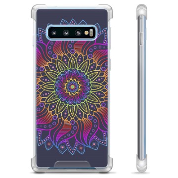 Samsung Galaxy S10+ Hybrid Case - Kleurrijke Mandala