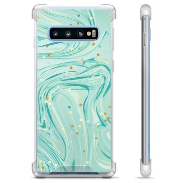 Samsung Galaxy S10+ Hybride Hoesje - Groen Mint