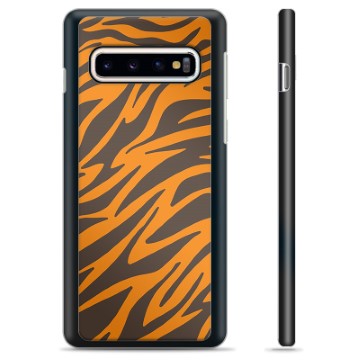 Samsung Galaxy S10+ Beschermhoes - Tijger