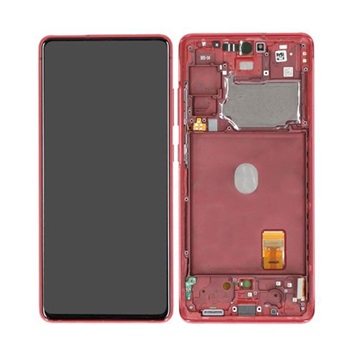 Samsung Galaxy S20 FE 5G Front Cover & LCD Display GH82-24214E - Cloud Red