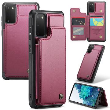 Samsung Galaxy S20 FE 5G/S20 FE 2022 Caseme C22 Hoesje RFID-kaart portemonnee - Rood