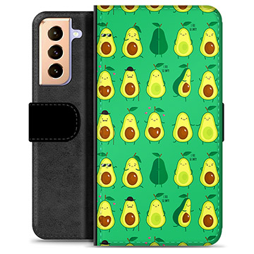 Samsung Galaxy S21+ 5G Premium Portemonnee Hoesje - Avocado Patroon