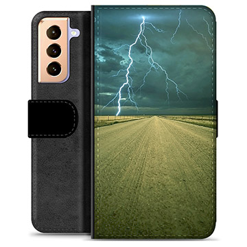 Samsung Galaxy S21+ 5G Premium Wallet Hoesje - Storm