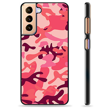 Samsung Galaxy S21+ 5G Beschermhoes - Roze Camouflage