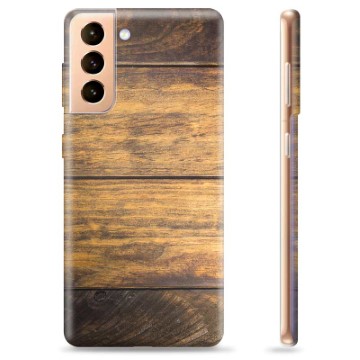 Samsung Galaxy S21+ 5G TPU Hoesje - Hout