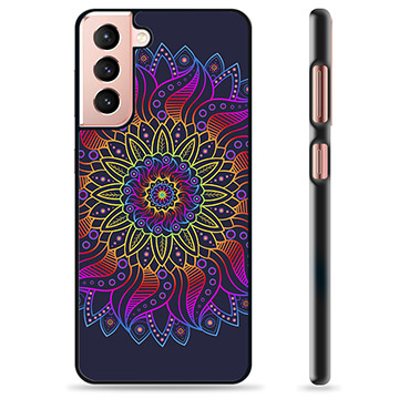 Samsung Galaxy S21 5G Beschermhoes - Kleurrijke Mandala