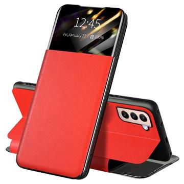 Samsung Galaxy S22+ 5G Front Smart View Flip Case - Rood