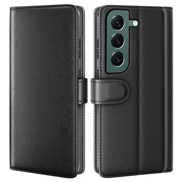 Samsung Galaxy S23 5G Wallet Leren Hoesje met Standaard - Zwart