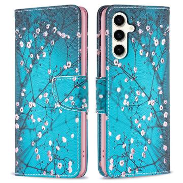 Samsung Galaxy S23 FE Wonder Series Wallet Case - Witte Bloemen