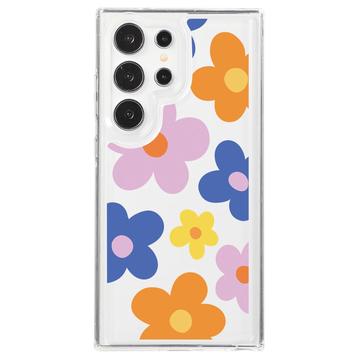 Samsung Galaxy S23 Ultra Fashion TPU hoesje - Kleurrijke bloemen