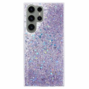 Samsung Galaxy S23 Ultra Glitter Flakes TPU Case - Purple